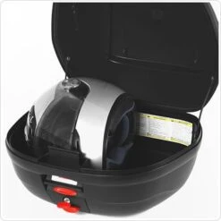 Givi E370NA 37 Liter Monolock Top Case Matte Black -MotorVision Store givi e370na 39ltr matte black monolock case 5