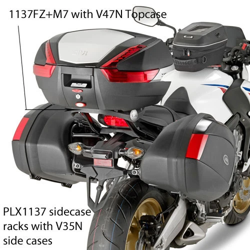 Givi PLX1137 Side Case Rack For Honda CB650F / CBR650F (2014-current) 1 Givi PLX1137 Side Case Rack For Honda CB650F / CBR650F (2014-current)