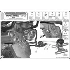 Givi PLX166 V35 Sidecase Hardware For Honda VFR800 Vtec (2002-2011) 6 Givi PLX166 V35 Sidecase Hardware For Honda VFR800 Vtec (2002-2011) -MotorVision Store givi plx166 v35 sidecase hardware vfr800 vtec 2