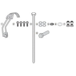 Givi RM5137KIT Rear Hugger Fitting Kit For BMW F900R/XR (2020-)