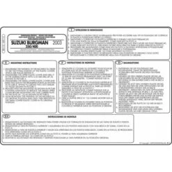 Givi SR115 Specific Rack For Burgman 250-400 '03-'06 7 Givi SR115 Specific Rack For Burgman 250-400 '03-'06 -MotorVision Store givi sr115 specific rack burgman an400 4