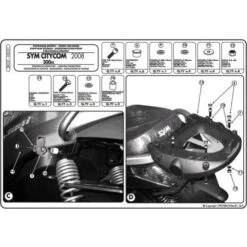 Givi SR231M Specific Rack For Sym Citycom 300 (2008-2019) -MotorVision Store givi sr231m specific rack citycom300 2
