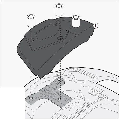 Givi SR3104KIT Top Case Fitting Kit For Suzuki Burgman 650 / 650 Executive (2013-current) 1 Givi SR3104KIT Top Case Fitting Kit For Suzuki Burgman 650 / 650 Executive (2013-current)