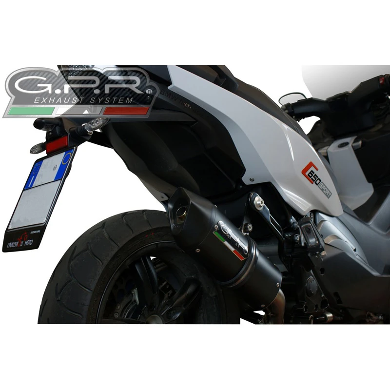 GPR E4.BMW.84.FNE4 Furore Evo4 Nero Slip-on Exhaust For BMW C650 Sport (2016-) 2 GPR E4.BMW.84.FNE4 Furore Evo4 Nero Slip-on Exhaust For BMW C650 Sport (2016-) - Image 2