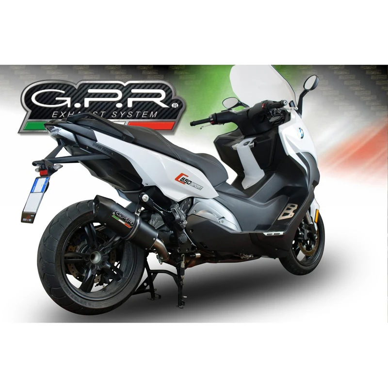 GPR E4.BMW.84.FNE4 Furore Evo4 Nero Slip-on Exhaust For BMW C650 Sport (2016-) 1 GPR E4.BMW.84.FNE4 Furore Evo4 Nero Slip-on Exhaust For BMW C650 Sport (2016-)