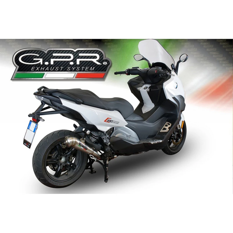 GPR E4.BMW.84.PCEV Powercone Evo Slip-on Exhaust For BMW C650 Sport '16-'20 1 GPR E4.BMW.84.PCEV Powercone Evo Slip-on Exhaust For BMW C650 Sport '16-'20