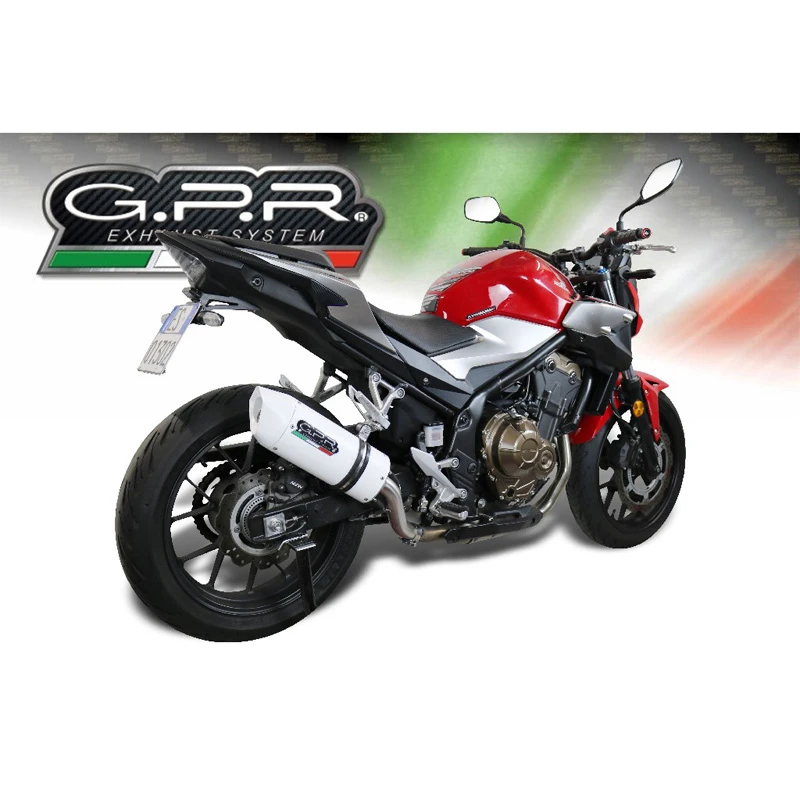 GPR E4.H.253.ALBE4 Albus EVO4 Slip-on Exhaust For Honda CB500F (2019-) 2 GPR E4.H.253.ALBE4 Albus EVO4 Slip-on Exhaust For Honda CB500F (2019-) - Image 2