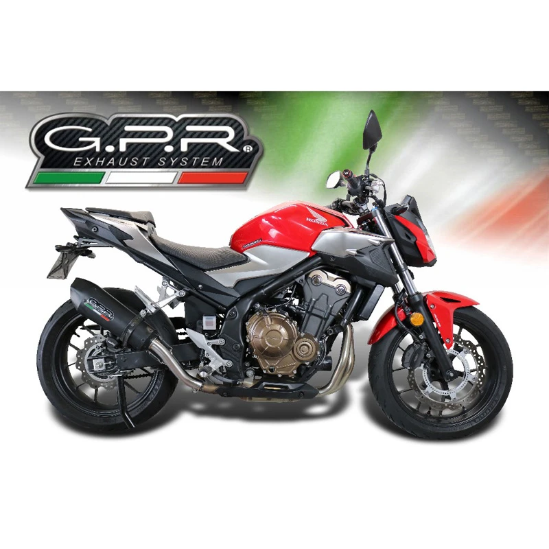 GPR E4.H.253.GPAN.BLT GP Evo4 Black Titanium Slip-on Exhaust For Honda CB500F (2019-) 3 GPR E4.H.253.GPAN.BLT GP Evo4 Black Titanium Slip-on Exhaust For Honda CB500F (2019-) - Image 3