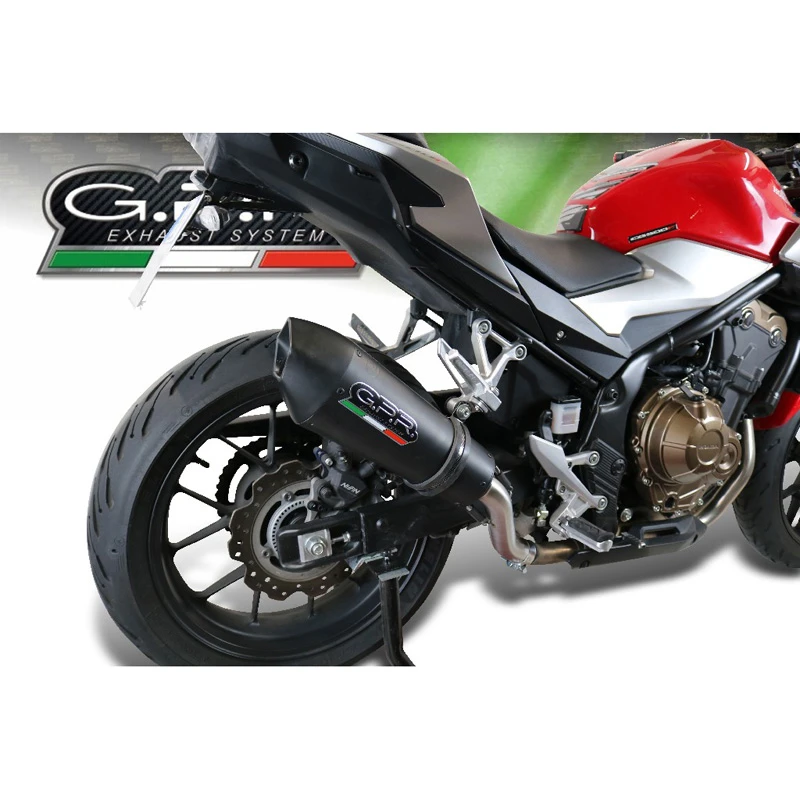 GPR E4.H.253.GPAN.BLT GP Evo4 Black Titanium Slip-on Exhaust For Honda CB500F (2019-) 1 GPR E4.H.253.GPAN.BLT GP Evo4 Black Titanium Slip-on Exhaust For Honda CB500F (2019-)