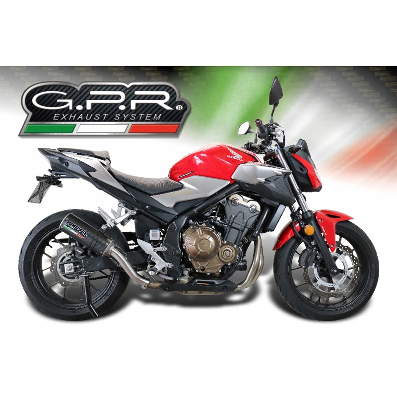 GPR E4.H.253.M3.CA M3 Carbon Slip-on Exhaust For Honda CB500F (2019-) 3 GPR E4.H.253.M3.CA M3 Carbon Slip-on Exhaust For Honda CB500F (2019-) - Image 3
