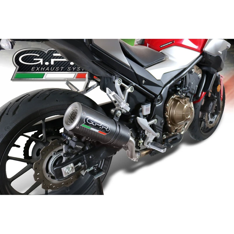 GPR E4.H.253.M3.CA M3 Carbon Slip-on Exhaust For Honda CB500F (2019-) 1 GPR E4.H.253.M3.CA M3 Carbon Slip-on Exhaust For Honda CB500F (2019-)