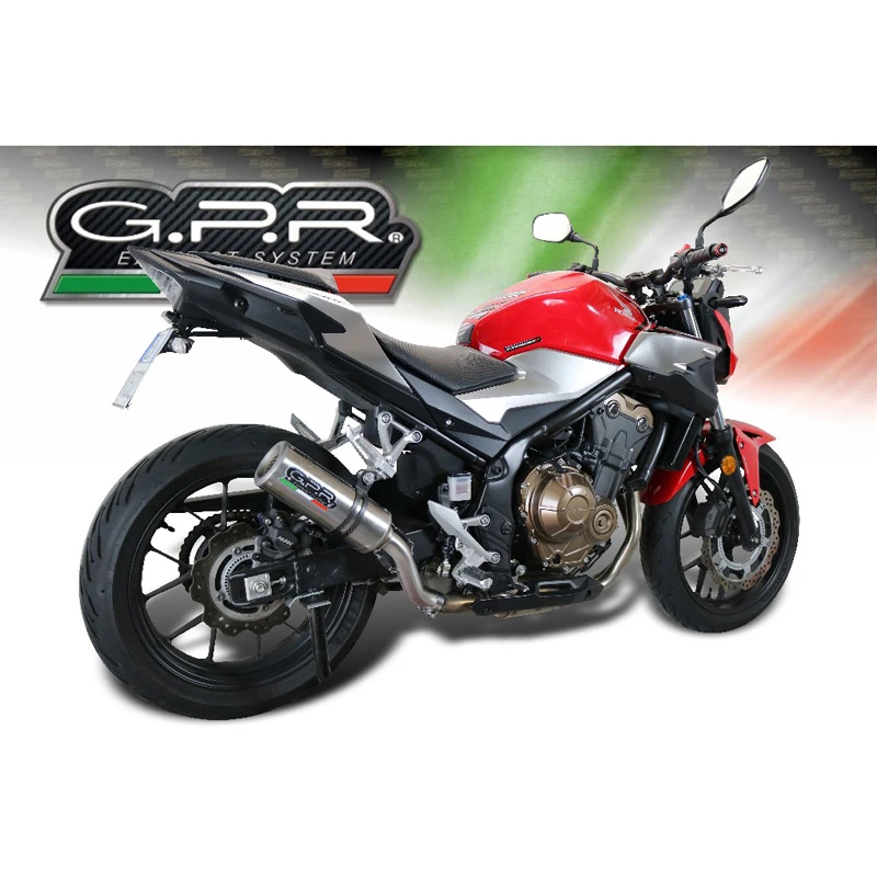 GPR E4.H.253.M3.TN M3 Titanium Natural Slip-on Exhaust For Honda CB500F (2019-) 3 GPR E4.H.253.M3.TN M3 Titanium Natural Slip-on Exhaust For Honda CB500F (2019-) - Image 3