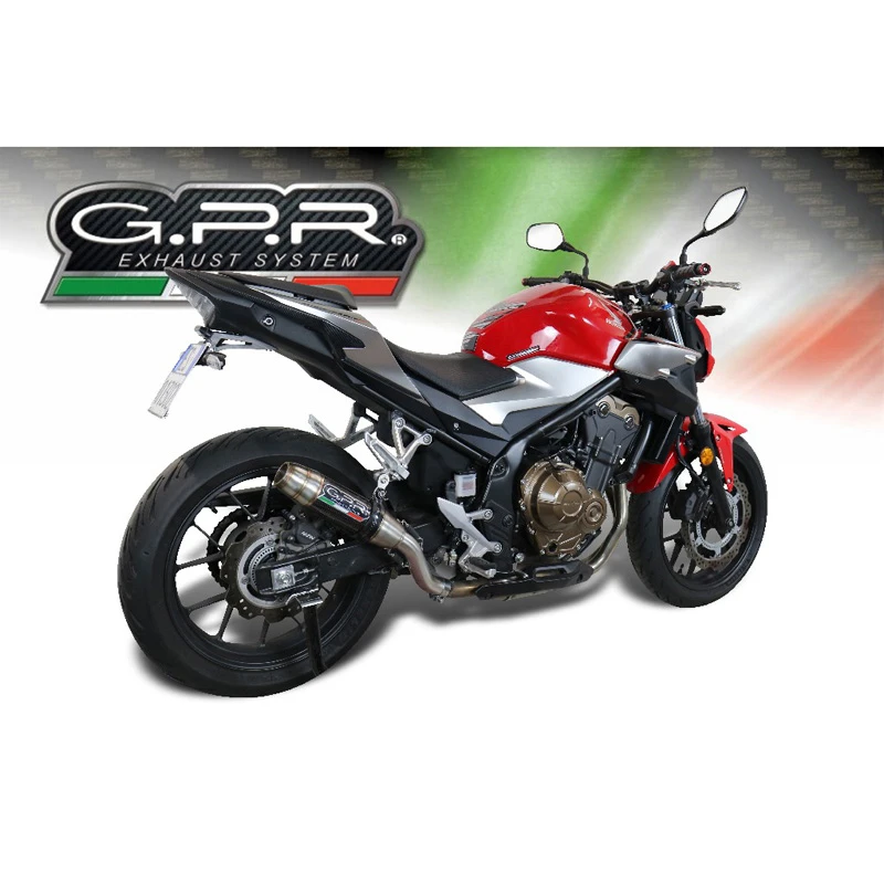 GPR H.253.DC Deeptone Carbon Slip-on Exhaust For Honda CB500F (2019-) 2 GPR H.253.DC Deeptone Carbon Slip-on Exhaust For Honda CB500F (2019-) - Image 2