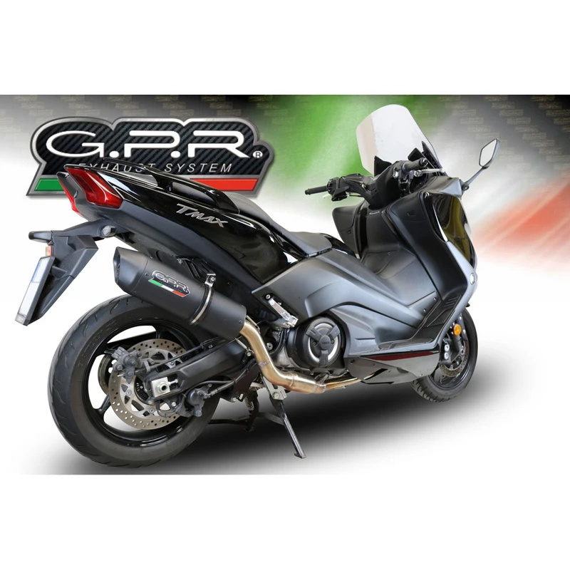 GPR YA.9.FUNE Furore Nero Full Exhaust For Yamaha T-Max 530 (2017-) 2 GPR YA.9.FUNE Furore Nero Full Exhaust For Yamaha T-Max 530 (2017-) - Image 2