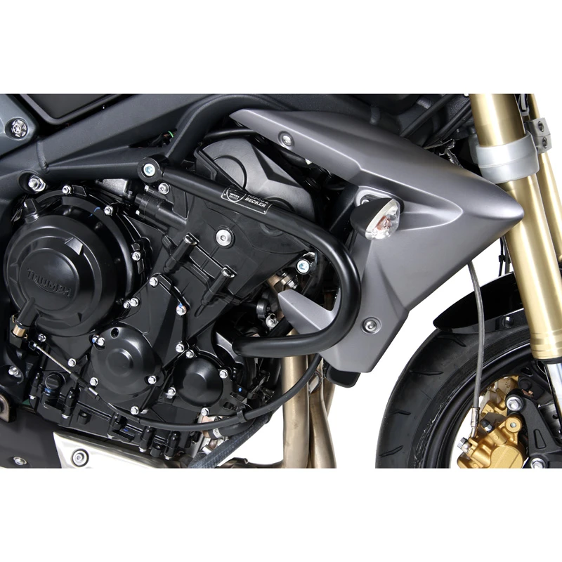 Hepco & Becker 501.7520 Engine Guard, Black For Triumph Street Triple 675 2 Hepco & Becker 501.7520 Engine Guard, Black For Triumph Street Triple 675 - Image 2