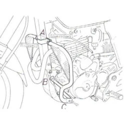 Hepco & Becker 502.108 00 02 Engine Guard For Honda SLR / Vigor 650