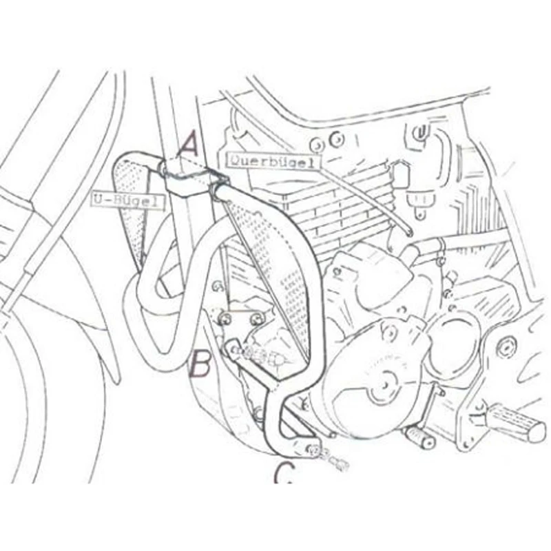 Hepco & Becker 502.108 00 02 Engine Guard For Honda SLR / Vigor 650 1 Hepco & Becker 502.108 00 02 Engine Guard For Honda SLR / Vigor 650