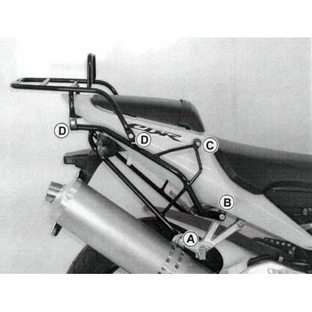 Hepco & Becker 650.926 01 01 Rear Rack, Black For Honda CBR900RR From 2002 1 Hepco & Becker 650.926 01 01 Rear Rack, Black For Honda CBR900RR From 2002