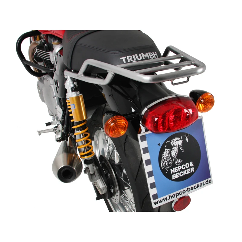 Hepco & Becker 654.7542 01 02 Rear Rack, Chrome Triumph Thruxton & R (2016-) 3 Hepco & Becker 654.7542 01 02 Rear Rack, Chrome Triumph Thruxton & R (2016-) - Image 3