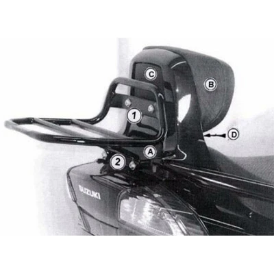 Hepco & Becker Rear Luggage Rack - Burgman AN400 '03-'06 1 Hepco & Becker Rear Luggage Rack - Burgman AN400 '03-'06