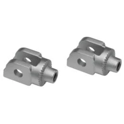 Kuryakyn 8902 Splined Adapter / Pegs Mounts, Silver For OEM Peg R NineT