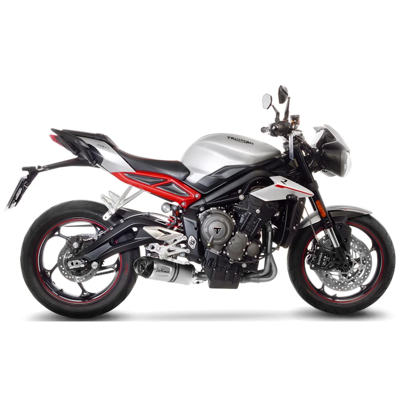 LeoVince 14288E LV One Evo Slip-on Exhaust, Stainless For Street Triple 765 '17-'22 2 LeoVince 14288E LV One Evo Slip-on Exhaust, Stainless For Street Triple 765 '17-'22 - Image 2
