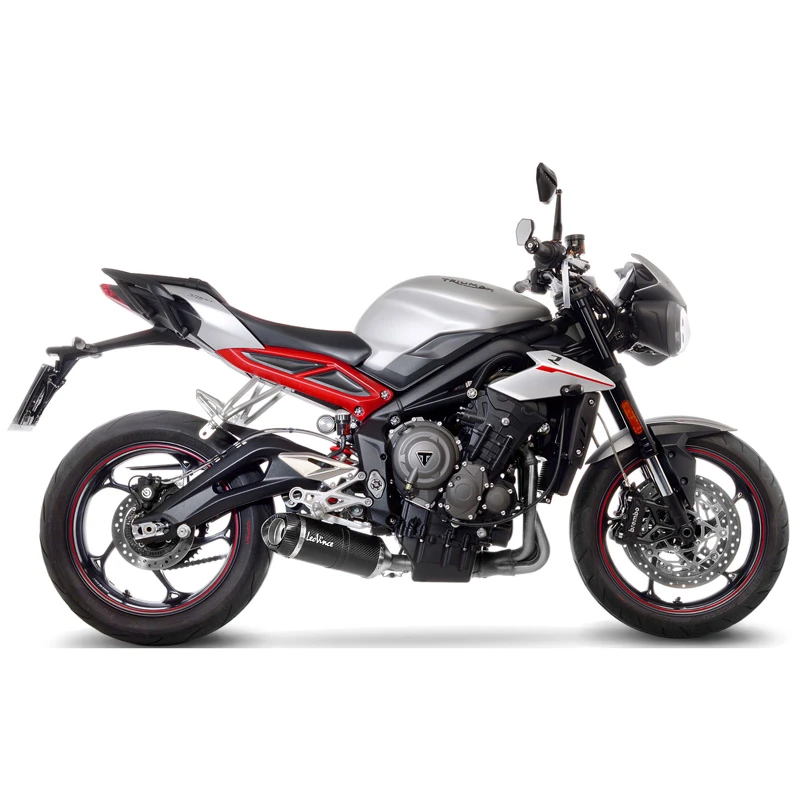 LeoVince 14289E LV One Evo Slip-on Exhaust, Carbon For Street Triple 765 '17-'22 2 LeoVince 14289E LV One Evo Slip-on Exhaust, Carbon For Street Triple 765 '17-'22 - Image 2