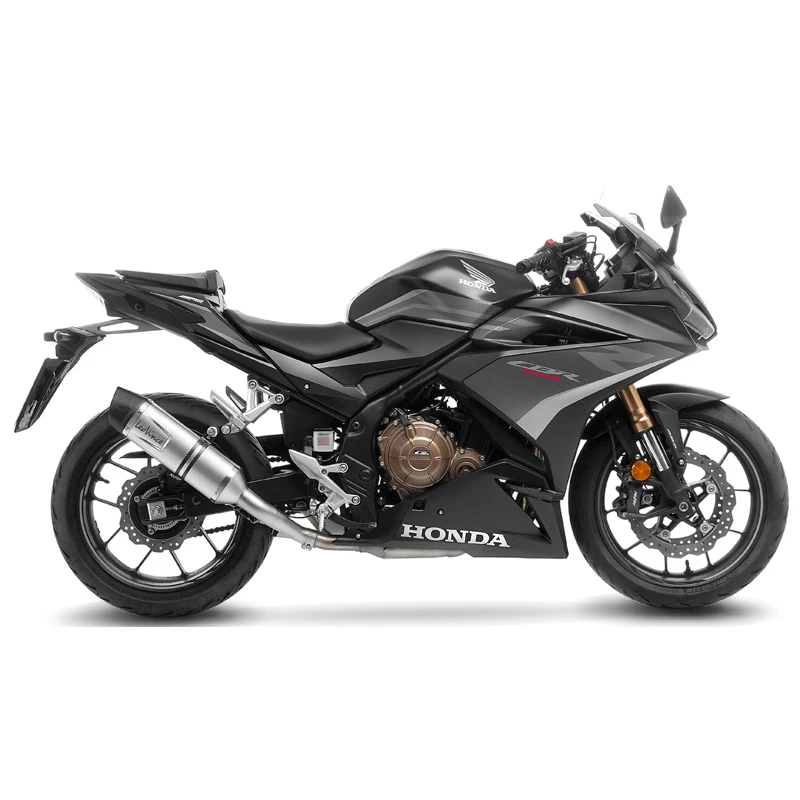 LeoVince 14314E LV One Evo Slip-on Exhaust, Stainless For Honda CB500F/CBR500R '19- 2 LeoVince 14314E LV One Evo Slip-on Exhaust, Stainless For Honda CB500F/CBR500R '19- - Image 2