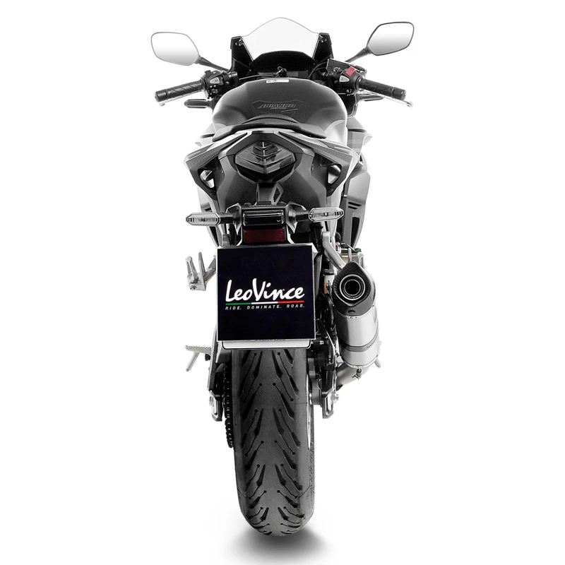 LeoVince 14314E LV One Evo Slip-on Exhaust, Stainless For Honda CB500F/CBR500R '19- 3 LeoVince 14314E LV One Evo Slip-on Exhaust, Stainless For Honda CB500F/CBR500R '19- - Image 3