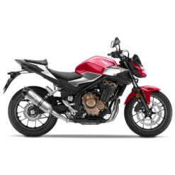 LeoVince 14314E LV One Evo Slip-on Exhaust, Stainless For Honda CB500F/CBR500R '19- 7 LeoVince 14314E LV One Evo Slip-on Exhaust, Stainless For Honda CB500F/CBR500R '19- -MotorVision Store leovince 14314e lv one evo slip on exhaust image4