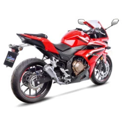 LeoVince 15208 LV-10 Stainless Slip-on Exhaust For Honda 500 Models