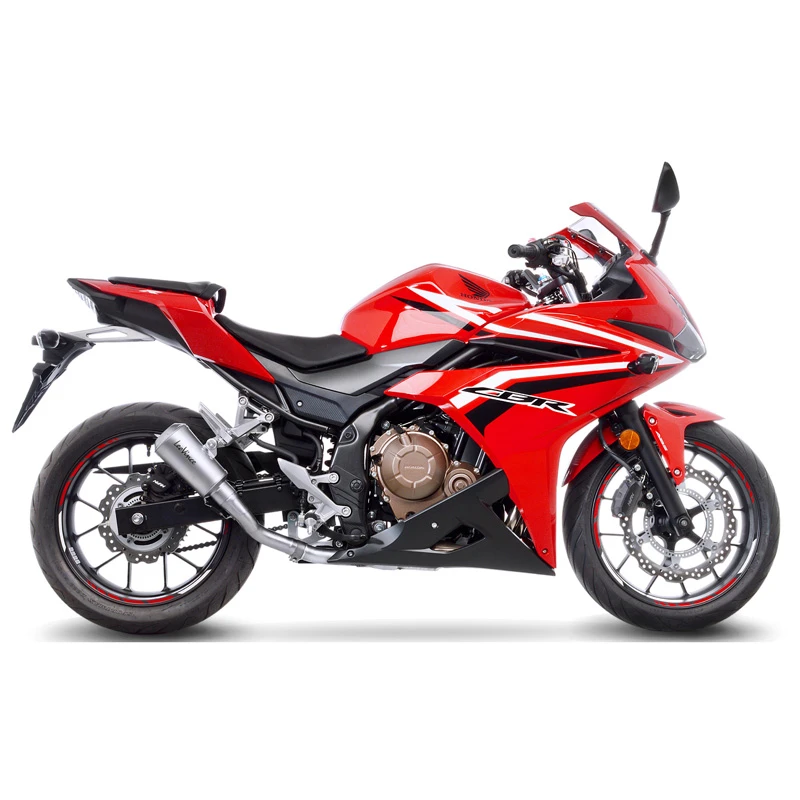 LeoVince 15208 LV-10 Stainless Slip-on Exhaust For Honda 500 Models 2 LeoVince 15208 LV-10 Stainless Slip-on Exhaust For Honda 500 Models - Image 2