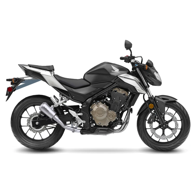 LeoVince 15208 LV-10 Stainless Slip-on Exhaust For Honda 500 Models 4 LeoVince 15208 LV-10 Stainless Slip-on Exhaust For Honda 500 Models - Image 4