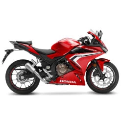 LeoVince 15236 LV-10 Stainless Slip-on Exhaust For Honda CB500F / CBR500R '19-