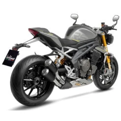 LeoVince 15247B LV-10 Black Slip-on Exhausts For Triumph Speed Triple 1200 RR/RS '21-
