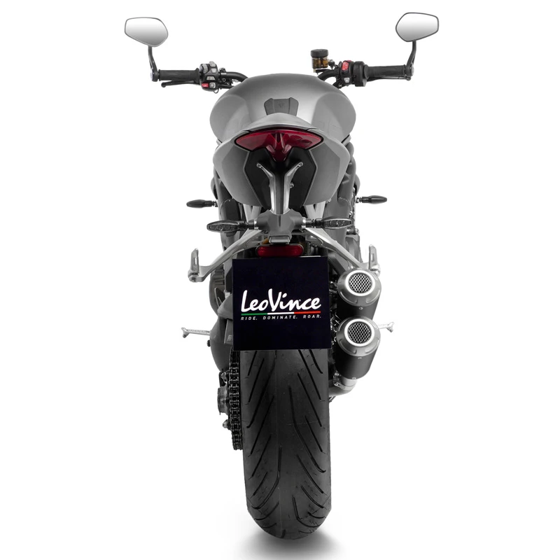 LeoVince 15247B LV-10 Black Slip-on Exhausts For Triumph Speed Triple 1200 RR/RS '21- 3 LeoVince 15247B LV-10 Black Slip-on Exhausts For Triumph Speed Triple 1200 RR/RS '21- - Image 3