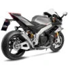 LeoVince 15248 LV-10 Stainless Slip-on Exhaust For Aprilia Tuono V4 1100/RSV4 '21-