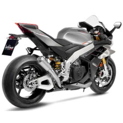 LeoVince 15248 LV-10 Stainless Slip-on Exhaust For Aprilia Tuono V4 1100/RSV4 '21-