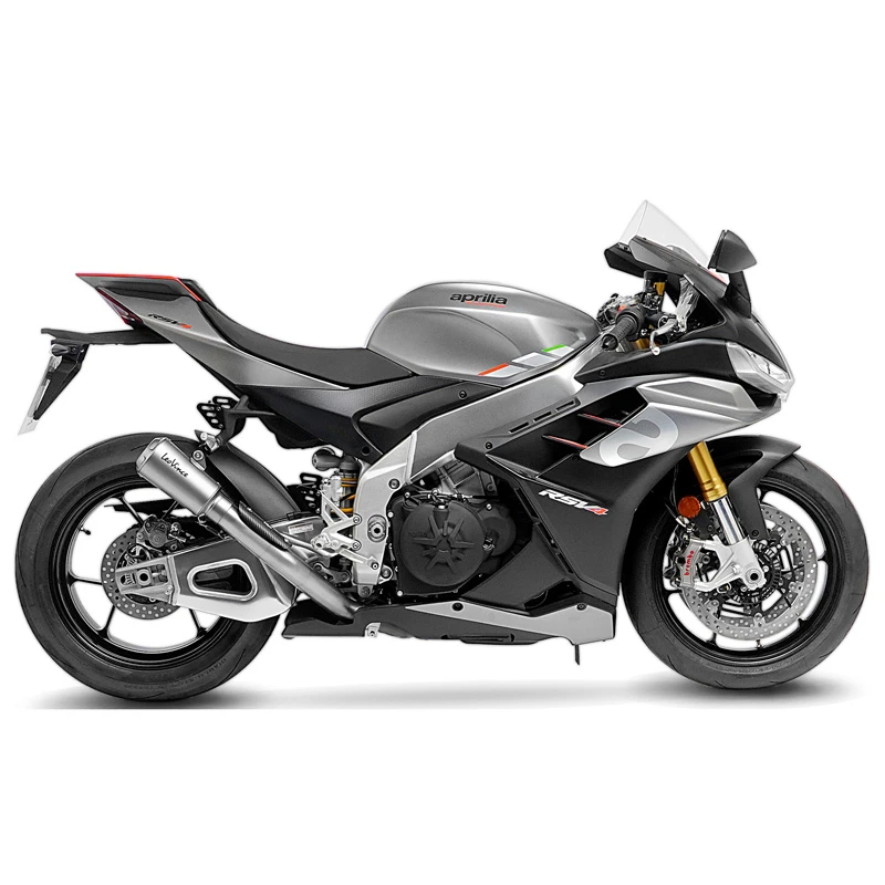 LeoVince 15248 LV-10 Stainless Slip-on Exhaust For Aprilia Tuono V4 1100/RSV4 '21- 2 LeoVince 15248 LV-10 Stainless Slip-on Exhaust For Aprilia Tuono V4 1100/RSV4 '21- - Image 2