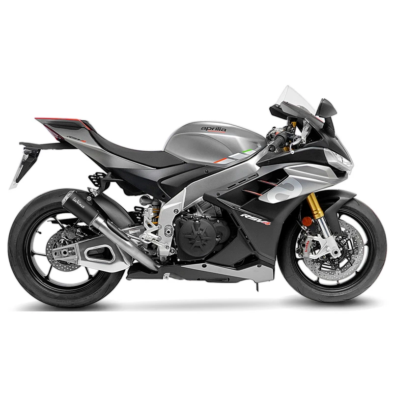 LeoVince 15248B LV-10 Black Slip-on Exhaust For Aprilia Tuono V4 1100/RSV4 ' 2 LeoVince 15248B LV-10 Black Slip-on Exhaust For Aprilia Tuono V4 1100/RSV4 ' - Image 2