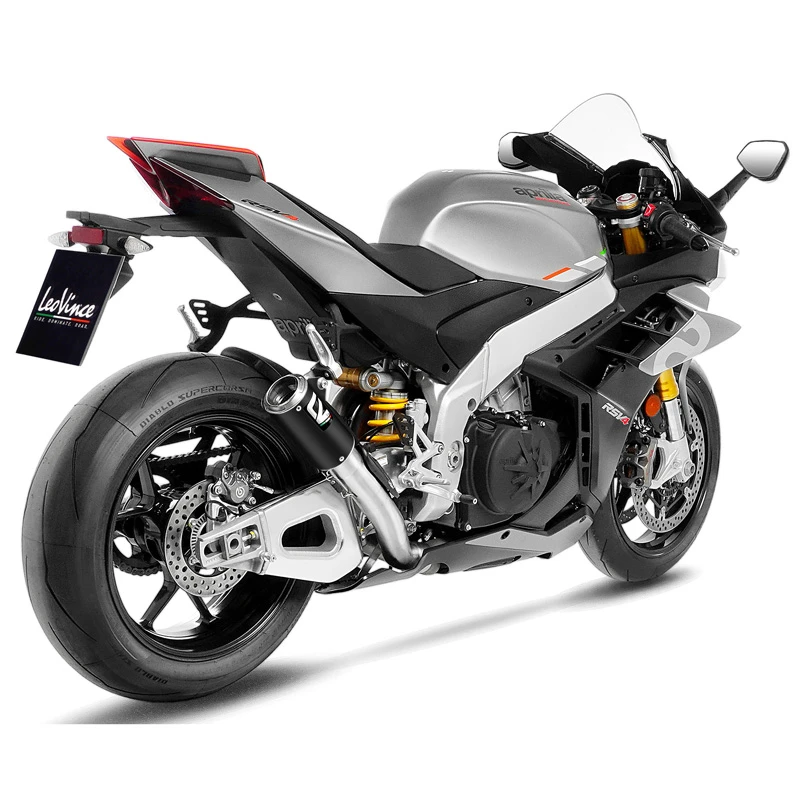LeoVince 15401B LV Corsa Black Slip-on Exhaust For Aprilia RSV4/Tuono V4 '21- 2 LeoVince 15401B LV Corsa Black Slip-on Exhaust For Aprilia RSV4/Tuono V4 '21- - Image 2