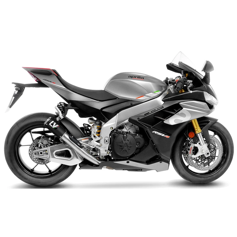 LeoVince 15401B LV Corsa Black Slip-on Exhaust For Aprilia RSV4/Tuono V4 '21- 4 LeoVince 15401B LV Corsa Black Slip-on Exhaust For Aprilia RSV4/Tuono V4 '21- - Image 4
