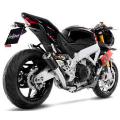 LeoVince 15401B LV Corsa Black Slip-on Exhaust For Aprilia RSV4/Tuono V4 '21- 18 LeoVince 15401B LV Corsa Black Slip-on Exhaust For Aprilia RSV4/Tuono V4 '21- -MotorVision Store leovince 15401b lv corsa black slip on exhaust image6