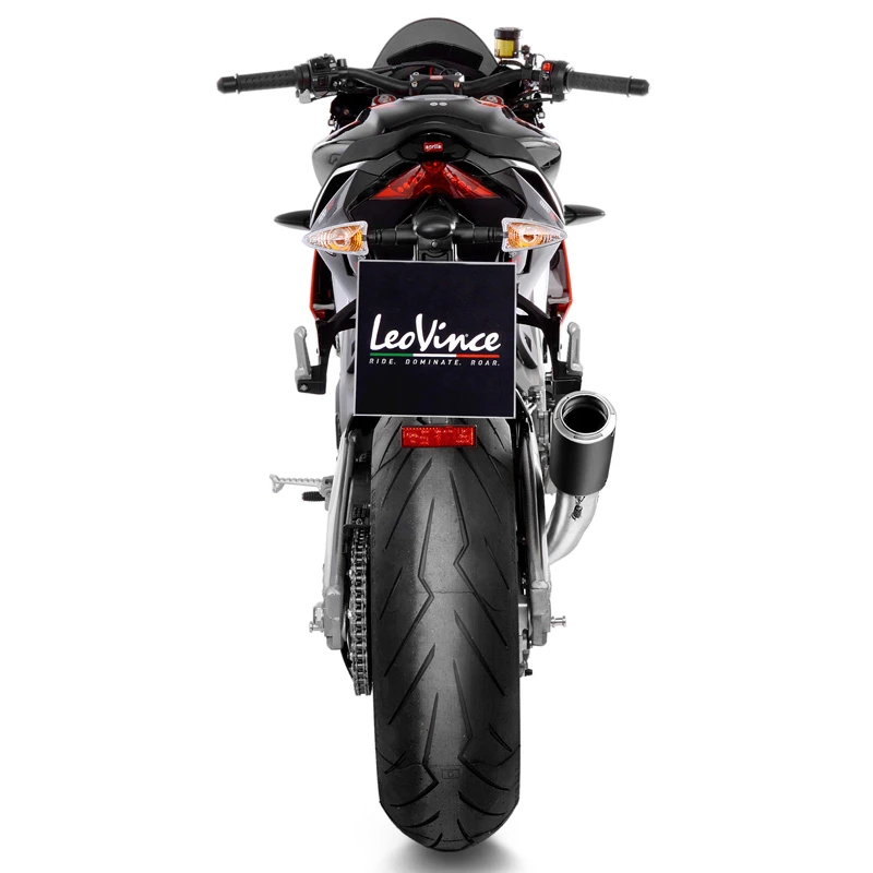 LeoVince 15401B LV Corsa Black Slip-on Exhaust For Aprilia RSV4/Tuono V4 '21- 9 LeoVince 15401B LV Corsa Black Slip-on Exhaust For Aprilia RSV4/Tuono V4 '21- - Image 9