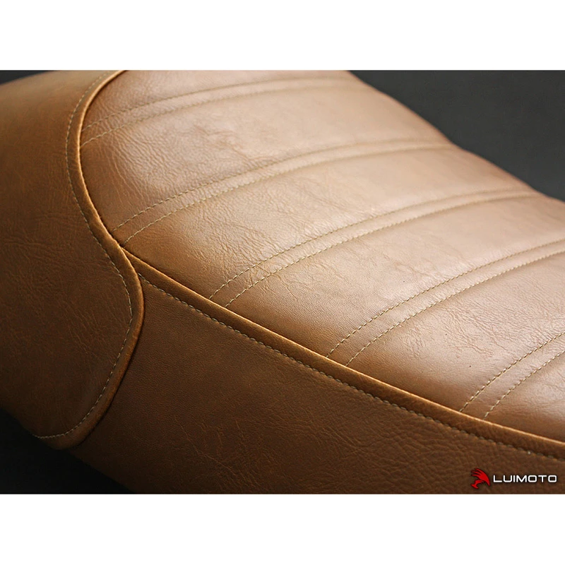 Luimoto 10073101 Sixty 8 Vintage Ribbed Seat Cover For Triumph Thruxton/ Bonneville/Scrambler 2 Luimoto 10073101 Sixty 8 Vintage Ribbed Seat Cover For Triumph Thruxton/ Bonneville/Scrambler - Image 2