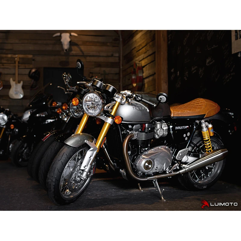 Luimoto 10141101 Vintage Diamond Rider Seat Cover For Triumph Thruxton (2016-) 5 Luimoto 10141101 Vintage Diamond Rider Seat Cover For Triumph Thruxton (2016-) - Image 5
