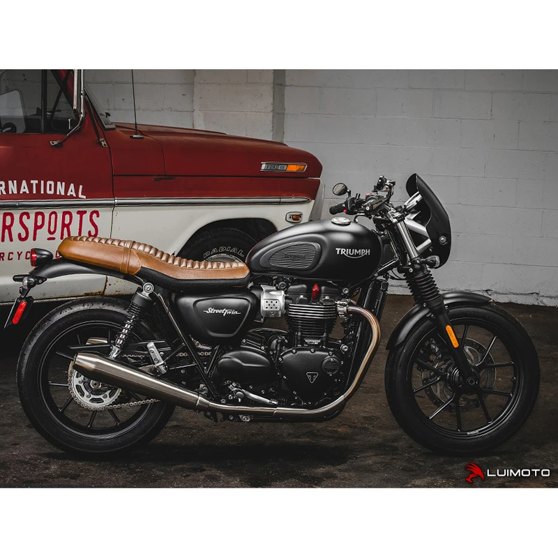 Luimoto 10152101 Vintage Classic Rider Seat Cover Triumph Street Twin (2016-) 6 Luimoto 10152101 Vintage Classic Rider Seat Cover Triumph Street Twin (2016-) - Image 6
