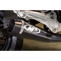 M4 HO1135 GP Style Full System Exhaust, Black For Honda Grom (2017-) -MotorVision Store m4 ho1135 gp style full exhaust black image3