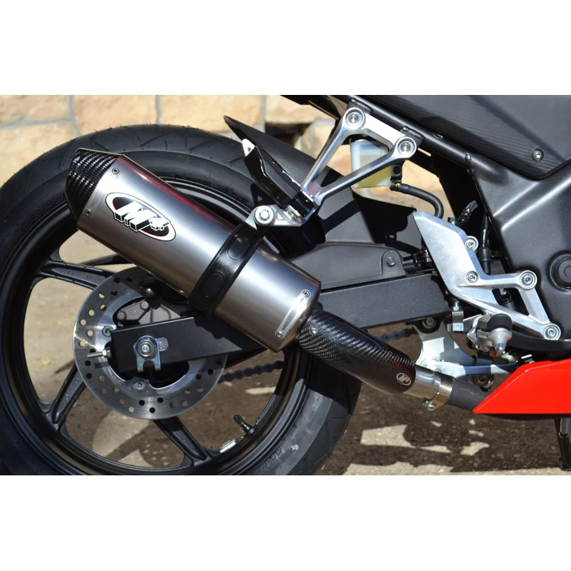 M4 HO3316 Standard Slip-On Exhaust With Titanium Muffler For Honda CBR 300R/F 15-17 2 M4 HO3316 Standard Slip-On Exhaust With Titanium Muffler For Honda CBR 300R/F 15-17 - Image 2