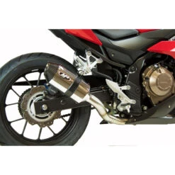 M4 HO5032 Standard Slip-On Exhaust With Polished Muffler For Honda CBR500 (2017-)